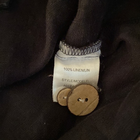 🌹Blu No. 9🌹 100% Linen Top - Picture 7 of 7